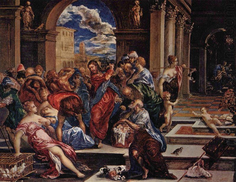 El Greco Christ Driving the Money Changers from the Temple china oil painting image